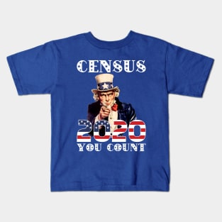 Census 2020 You Count Kids T-Shirt